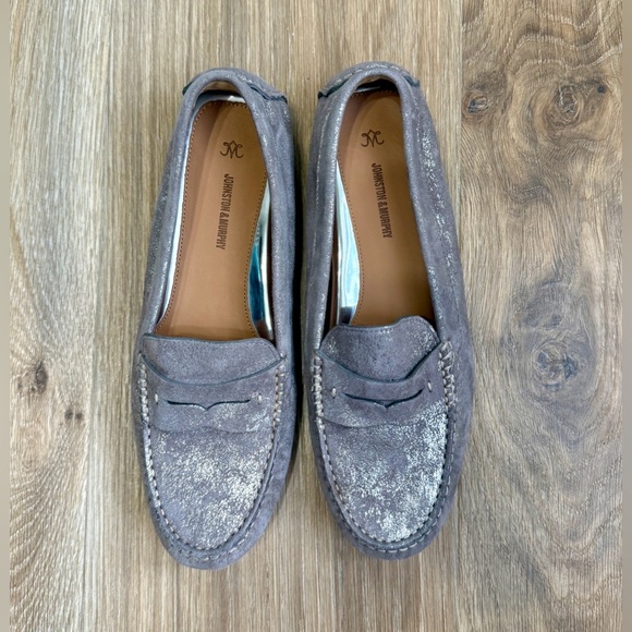 Johnston & Murphy 78-14482 Maggie Penny Pewter Metalic Size 8.5 M NWOB - Picture 7 of 7